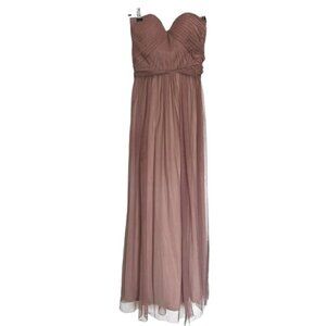 Birdy Grey Dress Womens S Mauve Convertible Tulle Maxi Formal